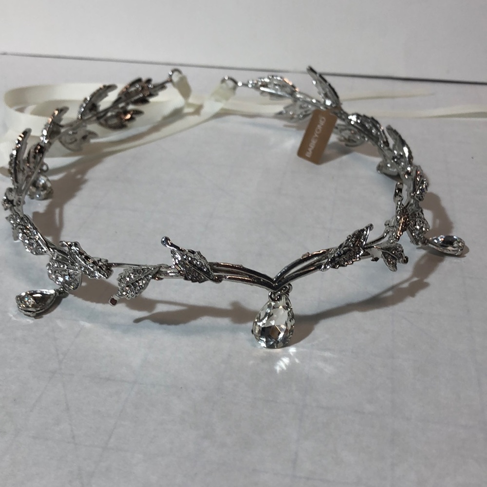 Bridal Rhinstone Crystal Floral Hairband